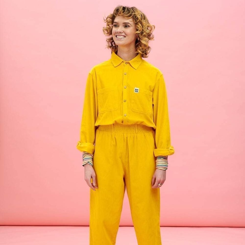 Golden Yellow Lucy & Yak Corduroy Boilersuit